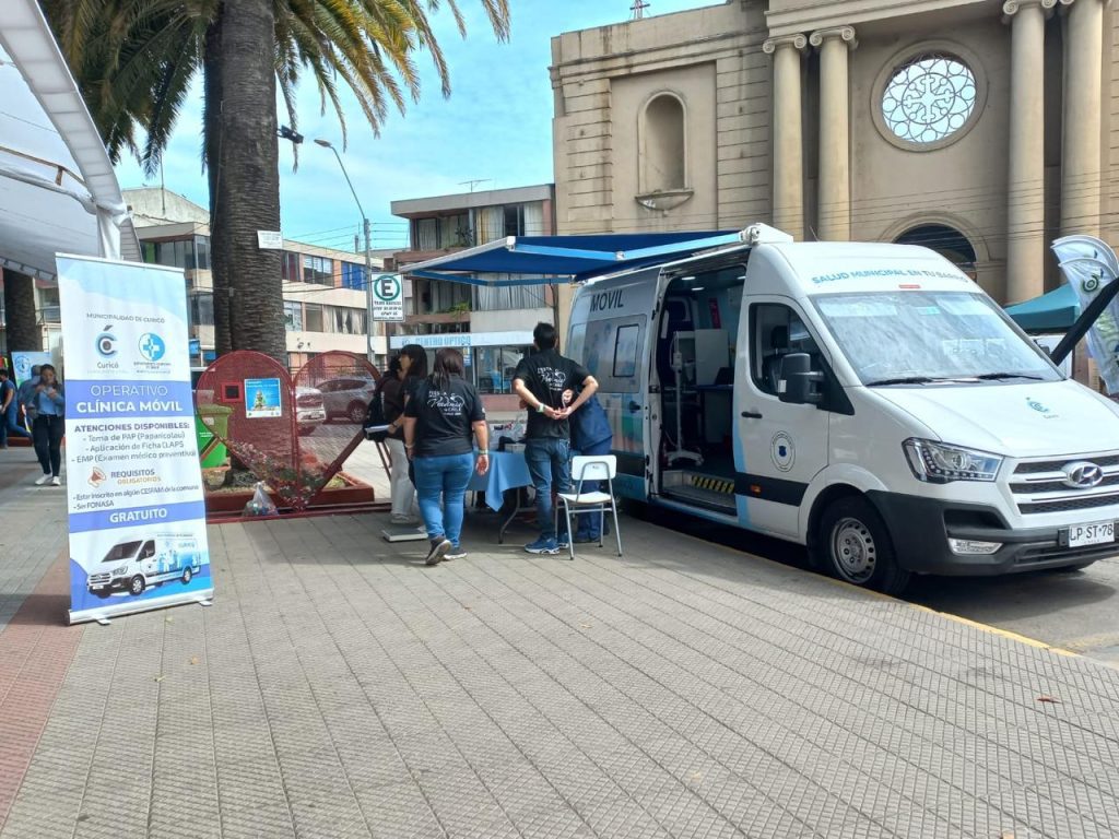Clínica Móvil del Departamento de Salud funcionará en Mall Curicó durante abril 1 CLINICA MOVIL