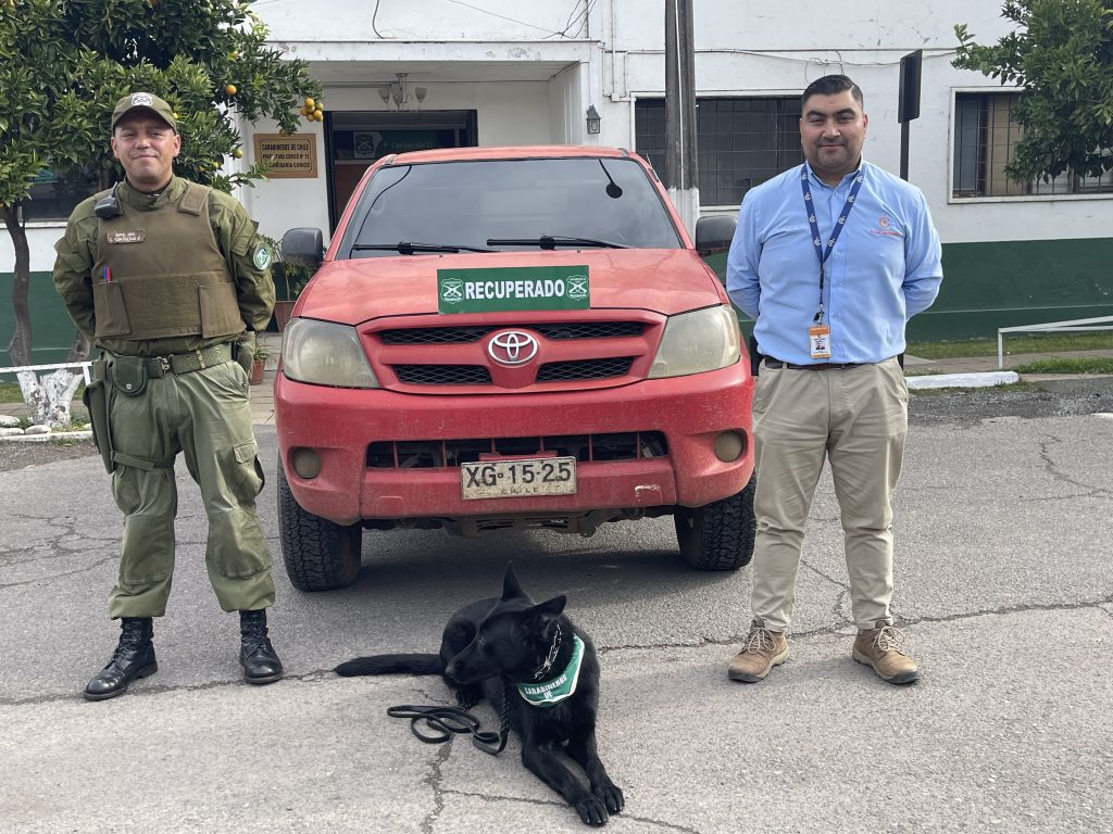 APP de Seguridad Pública Municipal de Curicó permitió recuperar dos vehículos con encargo por robo y la detención de dos personas 1 Detencion Curico