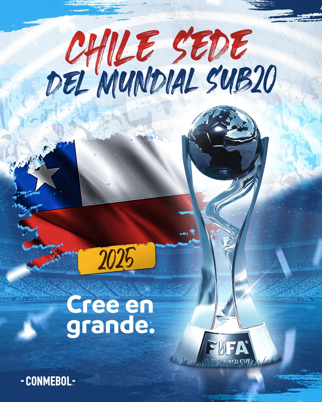 Chile anuncia las sedes para la Copa Mundial Sub20 de la FIFA 2025