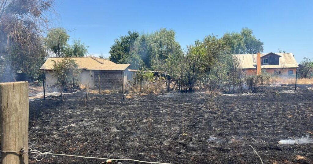 San Clemente: Fue formalizado un adulto mayor por quema de pastizales que destruyó parte de una parcela 1 Incendio de pastizales en San Clemente