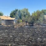 Incendio de pastizales en San Clemente