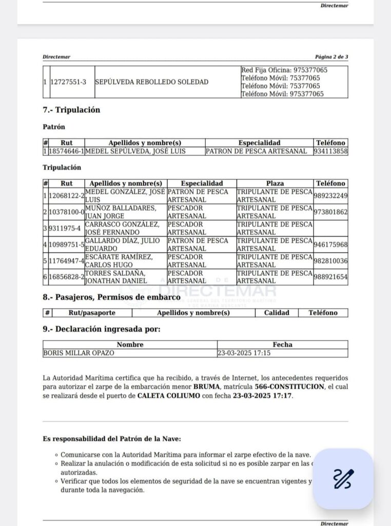 Encuentran lancha semihundida en Coronel: siete pescadores de Constitución siguen desaparecidos 2 487348009 1126338329511335 8933926143115452272 n