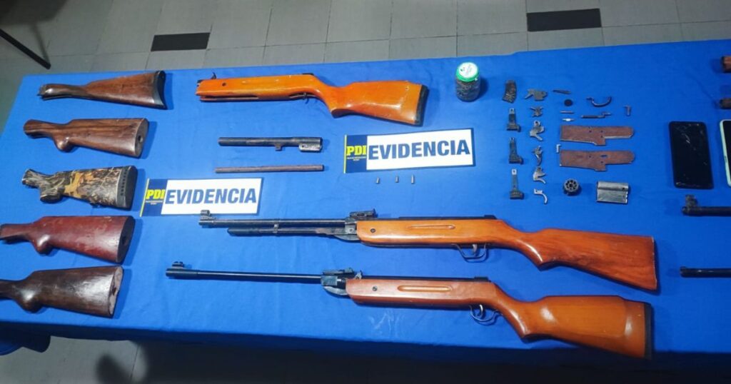 Padre e hijo que mantenían diversas piezas y armas de fuego fueron formalizados de cargos en Constitución 1 Constitucion