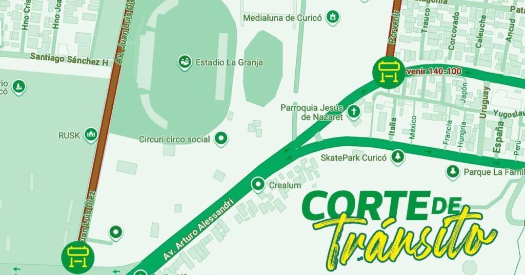 Corte de transito Vendimia
