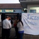 Protesta Liceo Bicentenario Sagrada Familia