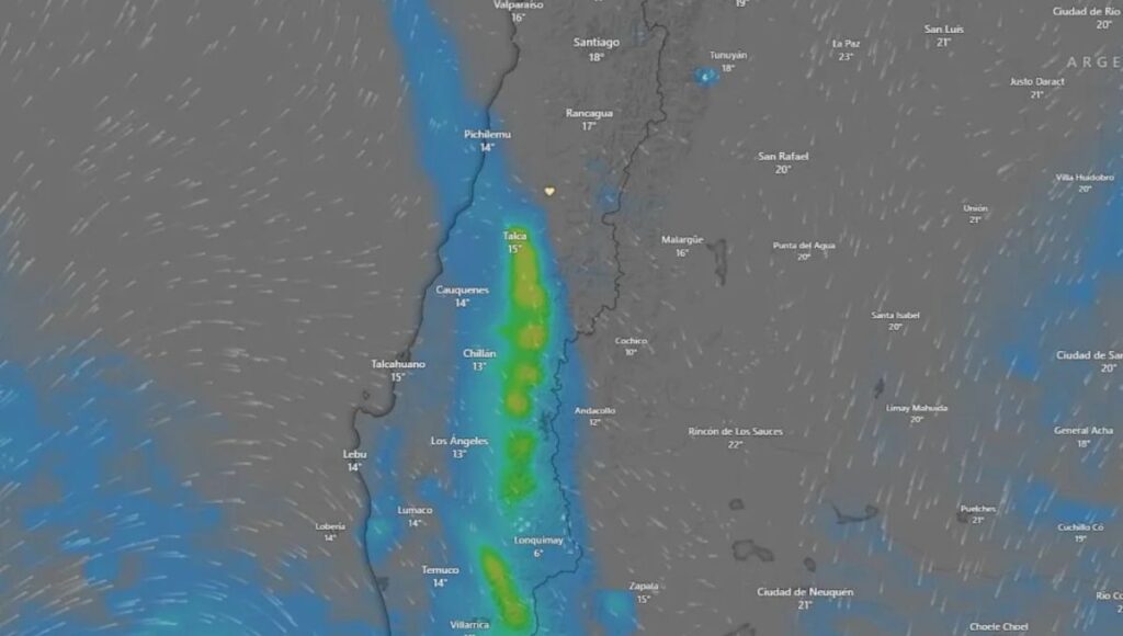 Sistema frontal impactará al Maule, Ñuble y Biobío con lluvias y bajas temperaturas 1 lluvias Region del Maule