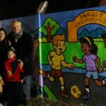 Curico Senda cierra primera etapa de actividades con mural comunitario en Santa Fe