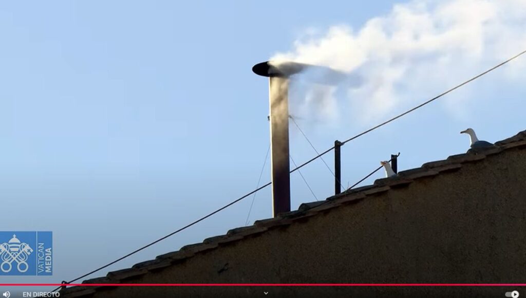 Habemus papam: humo blanco anuncia la elección de un nuevo Sumo Pontífice 1 Habemus papam
