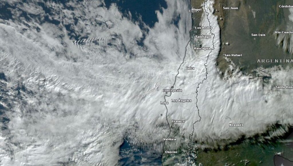 Sistema frontal dejara lluvias moderadas y nevadas en la Region del Maule este fin de semana