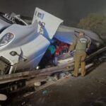 Accidente de camion en acceso a Romeral deja un herido de gravedad