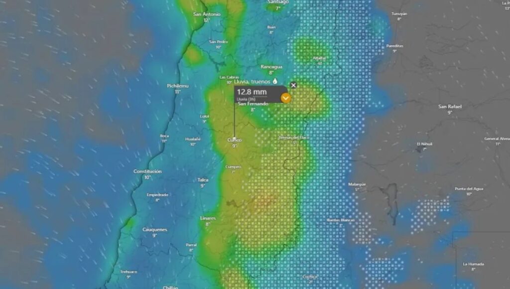 Chile se prepara para intensos sistemas frontales con lluvias y vientos desde el miércoles 12 de junio 1 Chile se prepara para intensos sistemas frontales