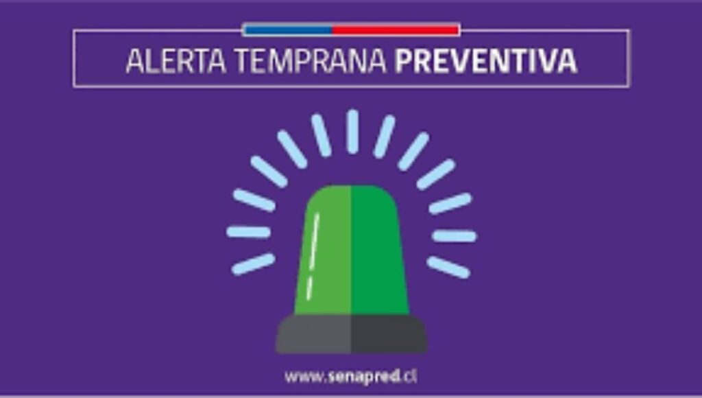 Activan alerta temprana preventiva en toda la Region del Maule