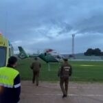 Grave accidente laboral en Constitucion moviliza operativo aereo para traslado de trabajador herido