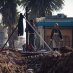 Trabajos en calle membrillar