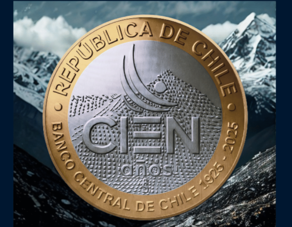 A revisar el vuelto: Ya circula en Chile la nueva moneda conmemorativa de $100. 1 cien