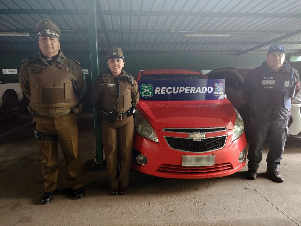 Recuperan vehículo robado en tiempo récord gracias a pórticos de vigilancia en Molina. 1 Imagen de WhatsApp 2025 08 01 a las 15.12.44 606c6bc6
