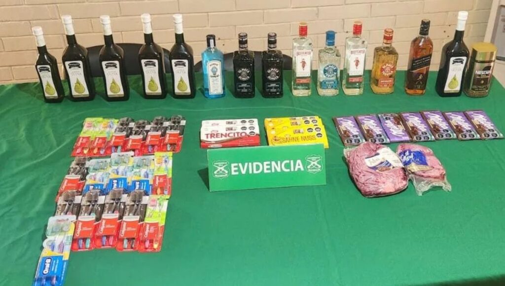 Detienen a seis personas en Licanten por robos y falsificacion de documentos