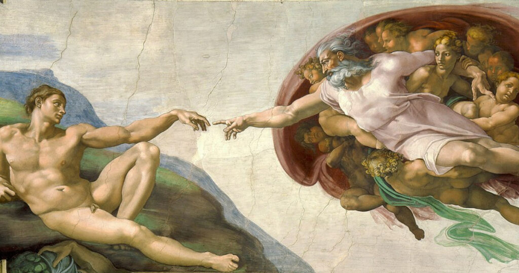 “Dios existe y la ciencia lo demuestra”: dos matemáticos franceses desafían a los científicos ateos 1 dios creacion de adan miguel angel