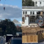 rrss por demolicion parte de la casa blanca por salon de baile de trump