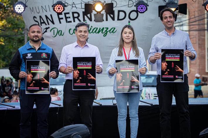 71 Municipalidad de San Fernando se suma a campaa No ms fuegos artificiales de la fundacin COANIQUEM 3