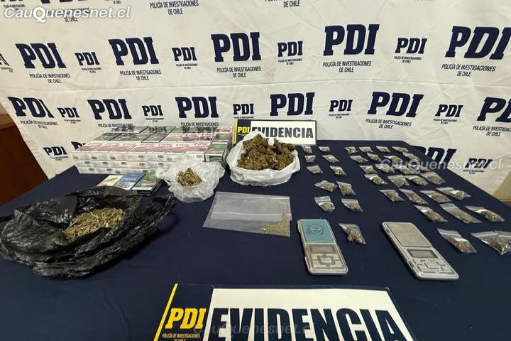 PDI desarticula focos de drogas en Cauquenes: cinco detenidos 1 5 detenidos x drogas en cauquenes 01 cqcl