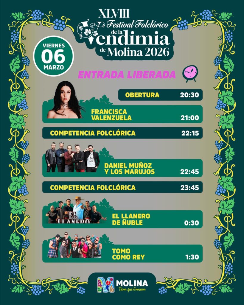 Festival Folclórico de la Vendimia de Molina 2026: programación del viernes en el Escenario Parque Inglés 3 646034320 18429397318137798 2436277900539717695 n