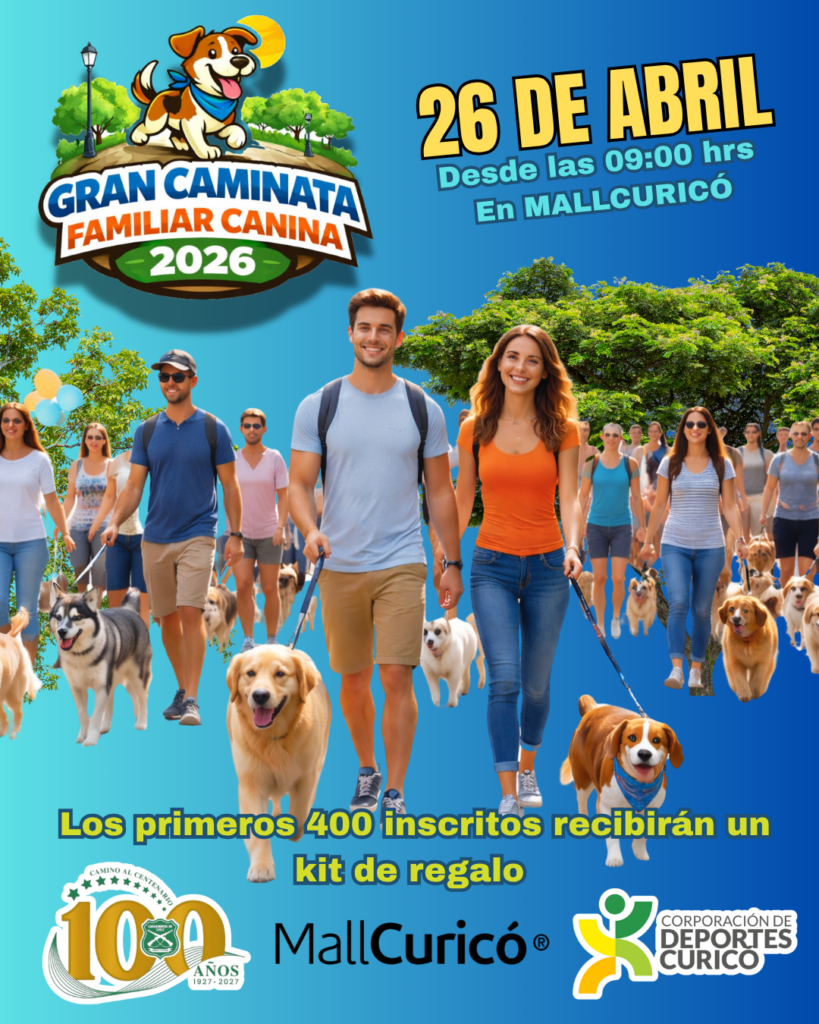 Caminata canina reunirá a familias en Curicó este domingo 2 CAMINATA FAMILIAR CANINA 1
