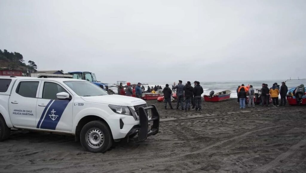 Novena jornada de busqueda de joven pescador desaparecido en Vichuquen finaliza sin resultados positivos