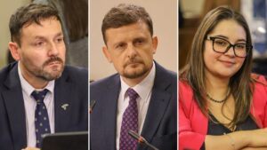 Diputados Erich Grohs Stephan Schubert y Tamara Ramirez