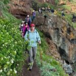 Más de 40 participantes recorren los acantilados de Trilco en taller de trekking de Curicó