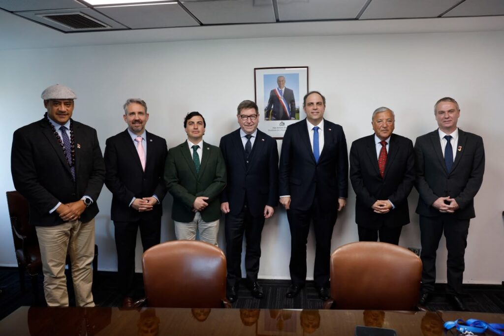 Diputado German Verdugo y ministro Daniel Mas