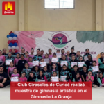 Club Girasoles de Curicó realizó muestra de gimnasia artística en el Gimnasio La Granja