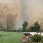 Tornado categoría afecta a Requínoa y provoca daños en viviendas y un colegio